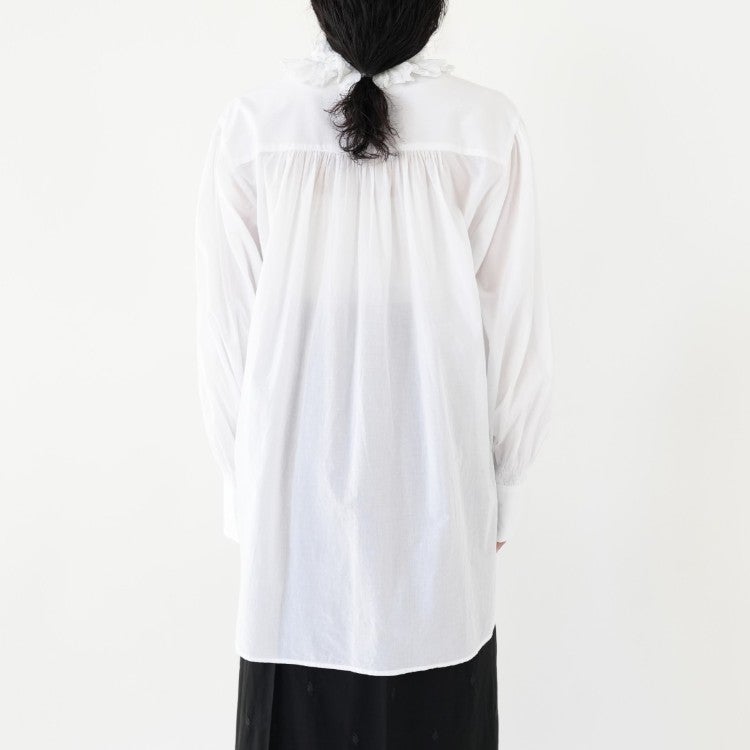 cotton frill collar shirts コットンフリルカラーシャツ