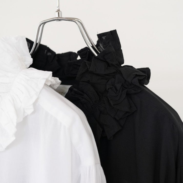 cotton frill collar shirts コットンフリルカラーシャツ