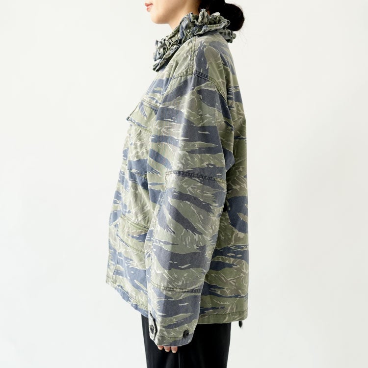 frill collar camo jacket フリルカラー カモ ジャケット