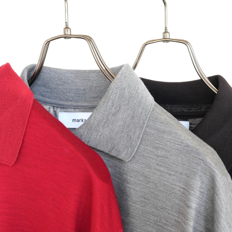Super 100s Washable Wool Jersey Shirt Cardigan スーパー100s ウォッシャブルウール天竺  シャツカーディガン