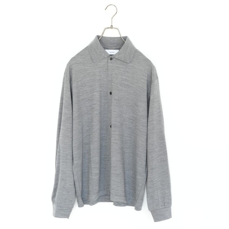 Super 100s Washable Wool Jersey Shirt Cardigan スーパー100s ウォッシャブルウール天竺  シャツカーディガン