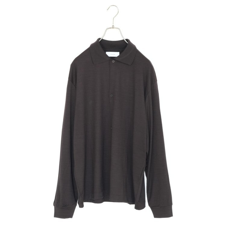 Super 100s Washable Wool Jersey Shirt Cardigan スーパー100s ウォッシャブルウール天竺  シャツカーディガン