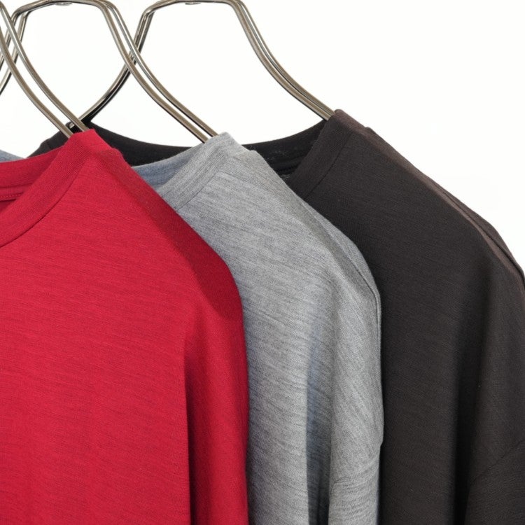 Super 100s Washable Wool Jersey Crew Neck L/S Tee スーパー100sウォッシャブルウール天竺 クルーネック L/S Tee