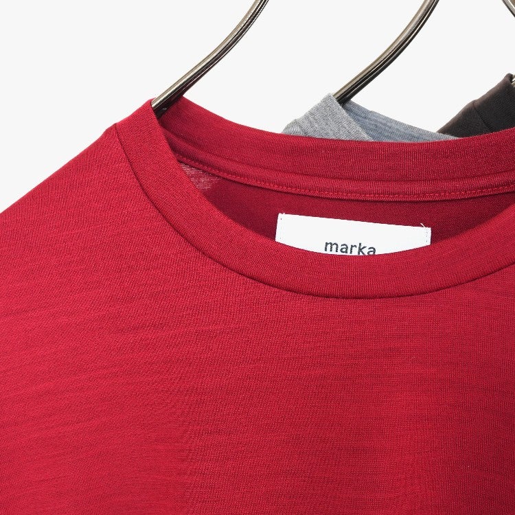 Super 100s Washable Wool Jersey Crew Neck L/S Tee スーパー100sウォッシャブルウール天竺 クルーネック L/S Tee