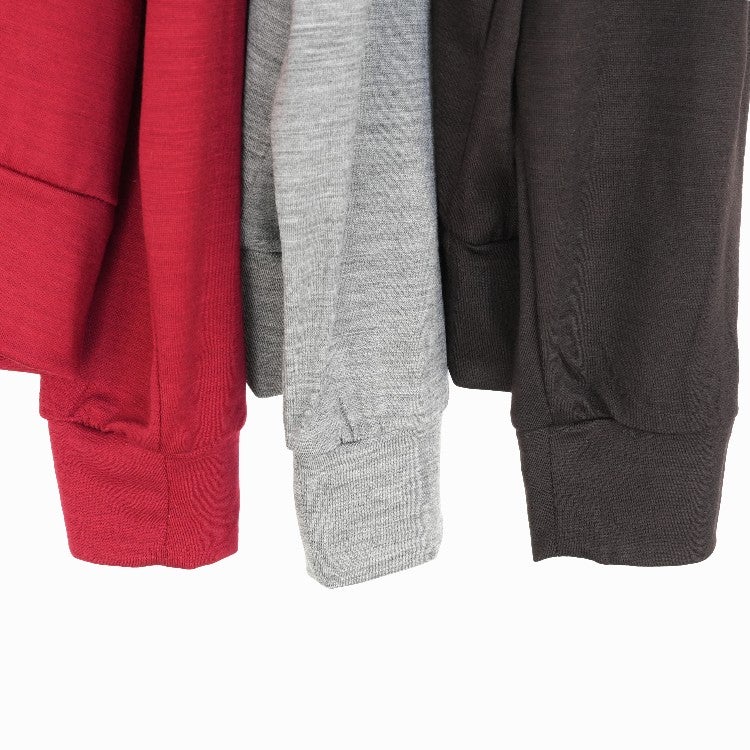Super 100s Washable Wool Jersey Crew Neck L/S Tee スーパー100sウォッシャブルウール天竺 クルーネック L/S Tee