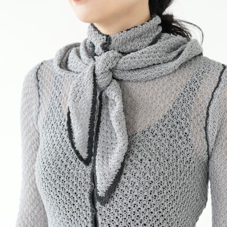 Piping Scarf Knit パイピング スカーフニット