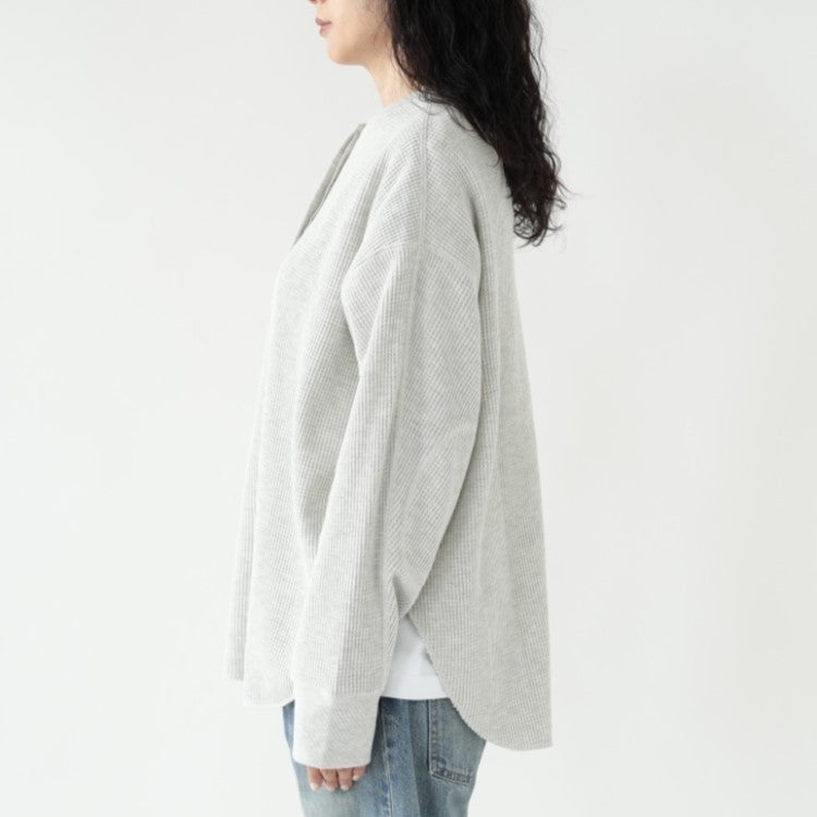 Waffle Loose Henleytops ワッフルルーズ ヘンリートップス