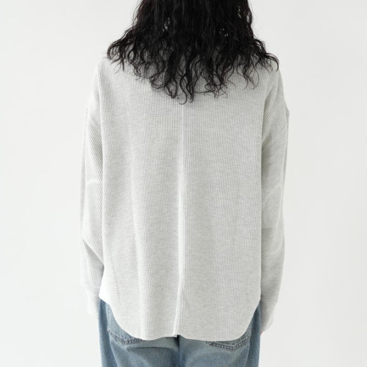 Waffle Loose Henleytops ワッフルルーズ ヘンリートップス