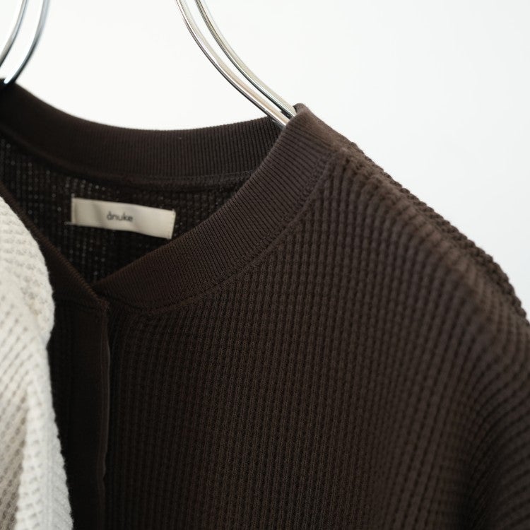 Waffle Loose Henleytops ワッフルルーズ ヘンリートップス