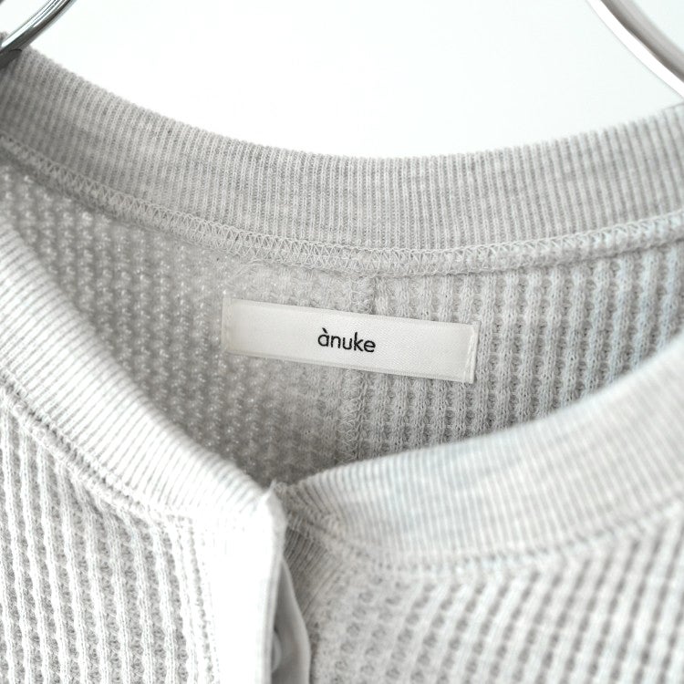 Waffle Loose Henleytops ワッフルルーズ ヘンリートップス