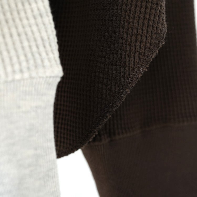 Waffle Loose Henleytops ワッフルルーズ ヘンリートップス