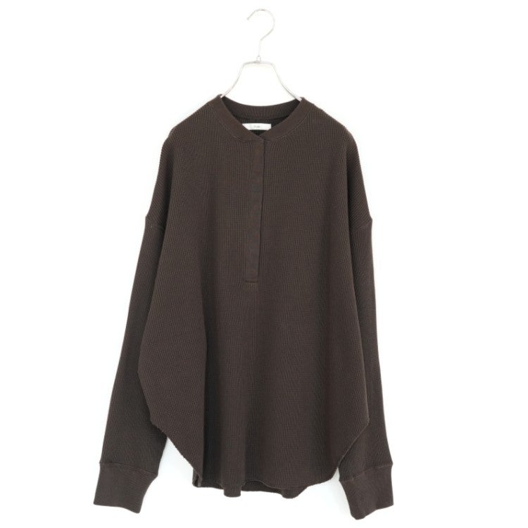 Waffle Loose Henleytops ワッフルルーズ ヘンリートップス