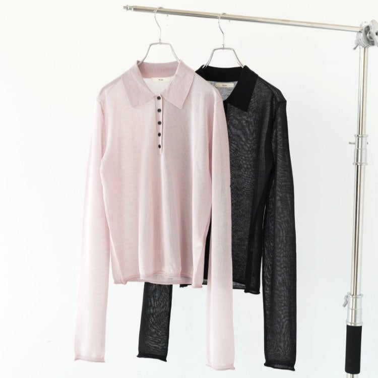 Sheer Polo Knit シアー ポロニット