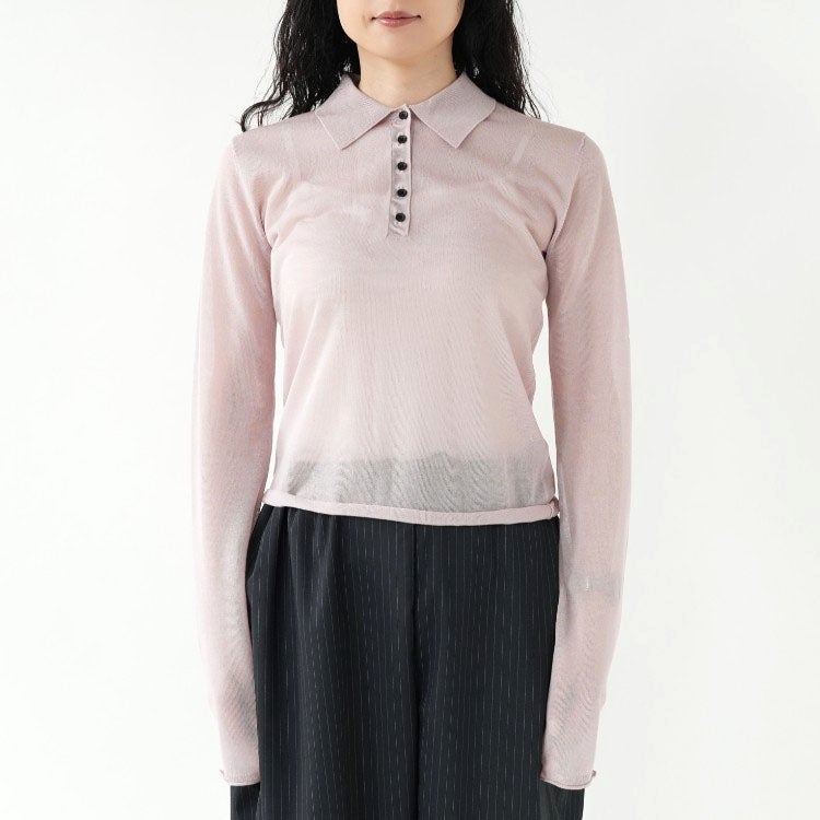Sheer Polo Knit シアー ポロニット