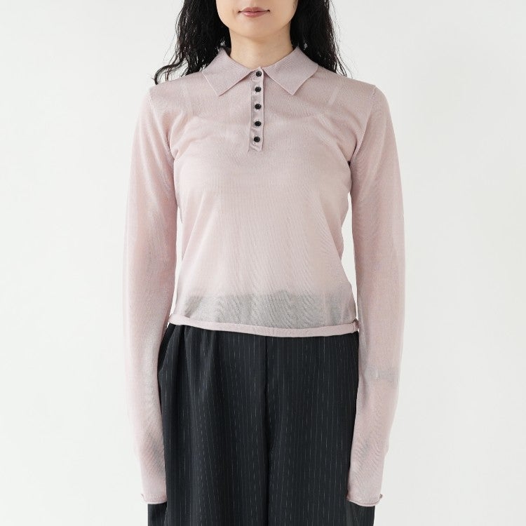 Sheer Polo Knit シアー ポロニット