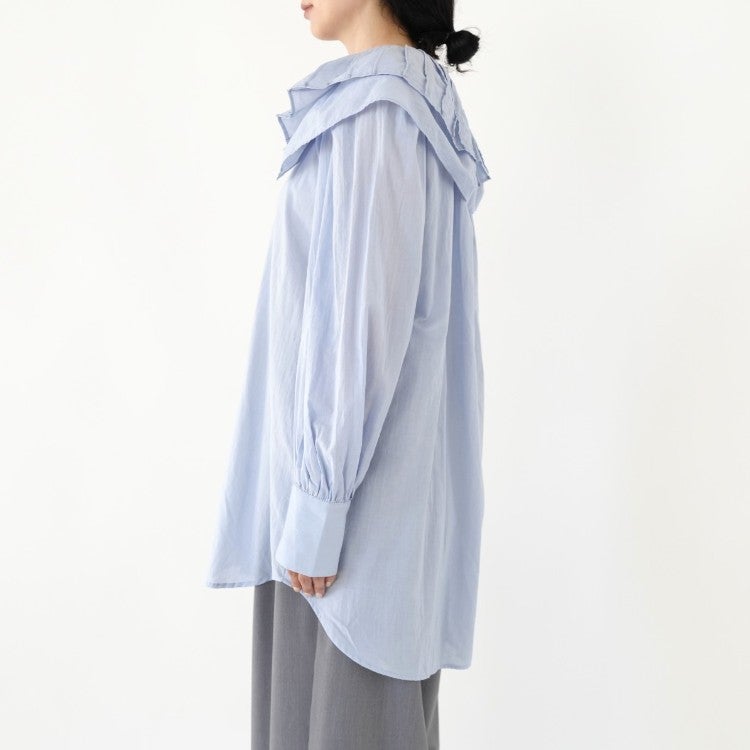 double ruffle neck bluose ダブルラッフルネックブラウス