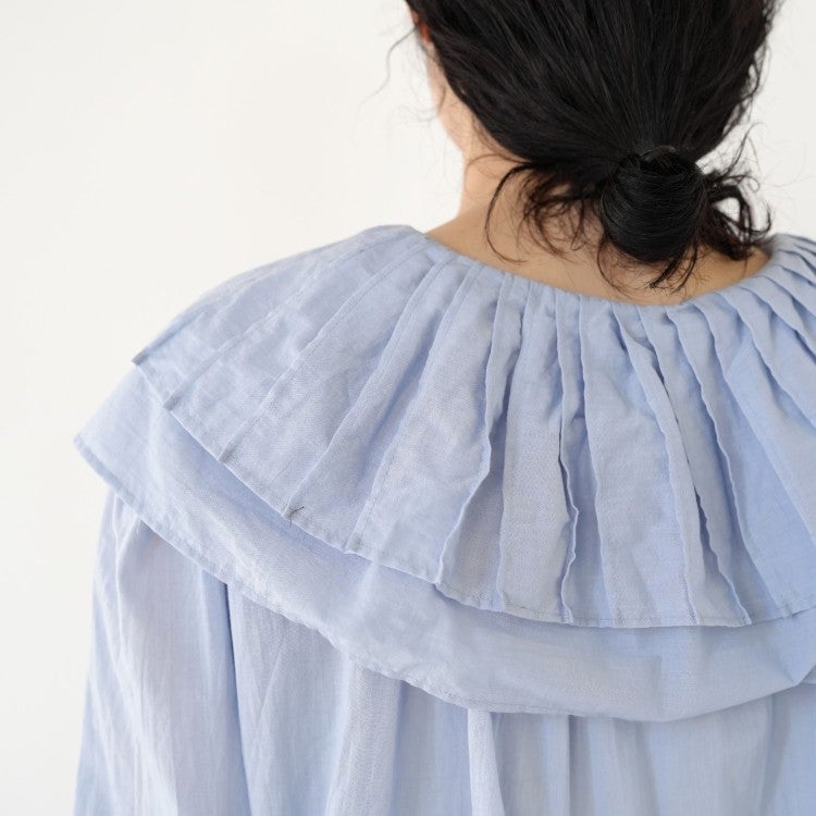 double ruffle neck bluose ダブルラッフルネックブラウス
