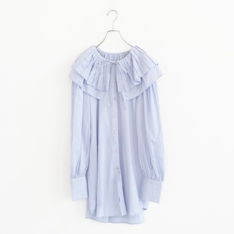 double ruffle neck bluose ダブルラッフルネックブラウス