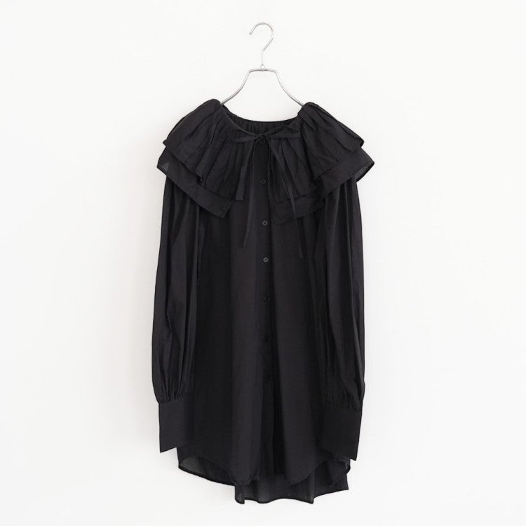 double ruffle neck bluose ダブルラッフルネックブラウス