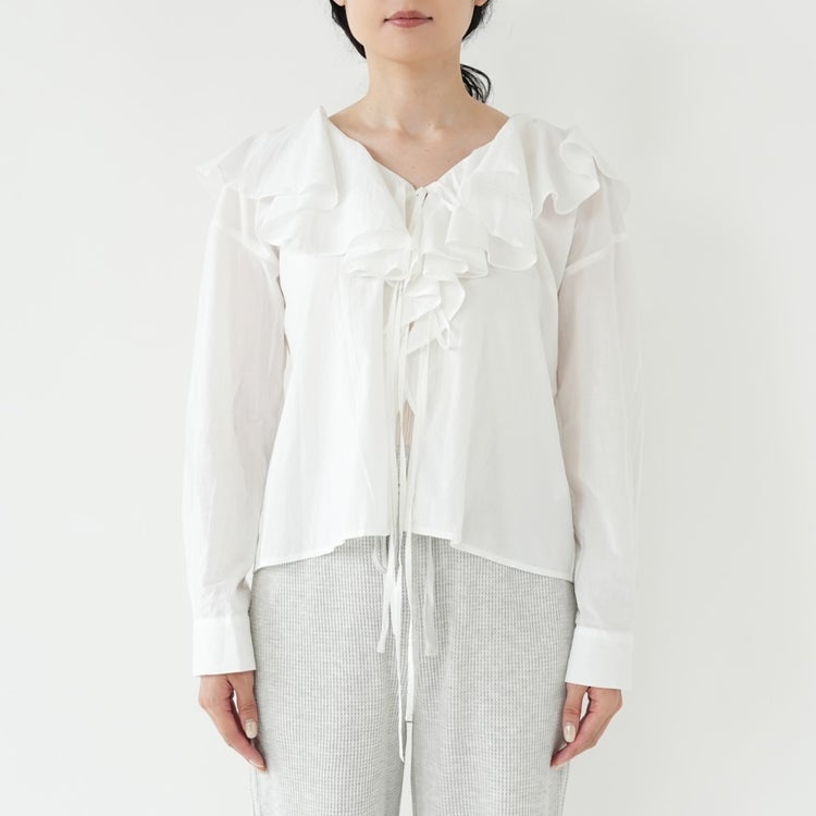 Ruffle Ribbon Blouse ラッフルリボンブラウス