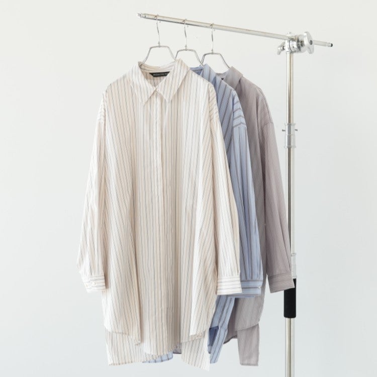 Stripe Box Cut Shirt ストライプボックスカットシャツ