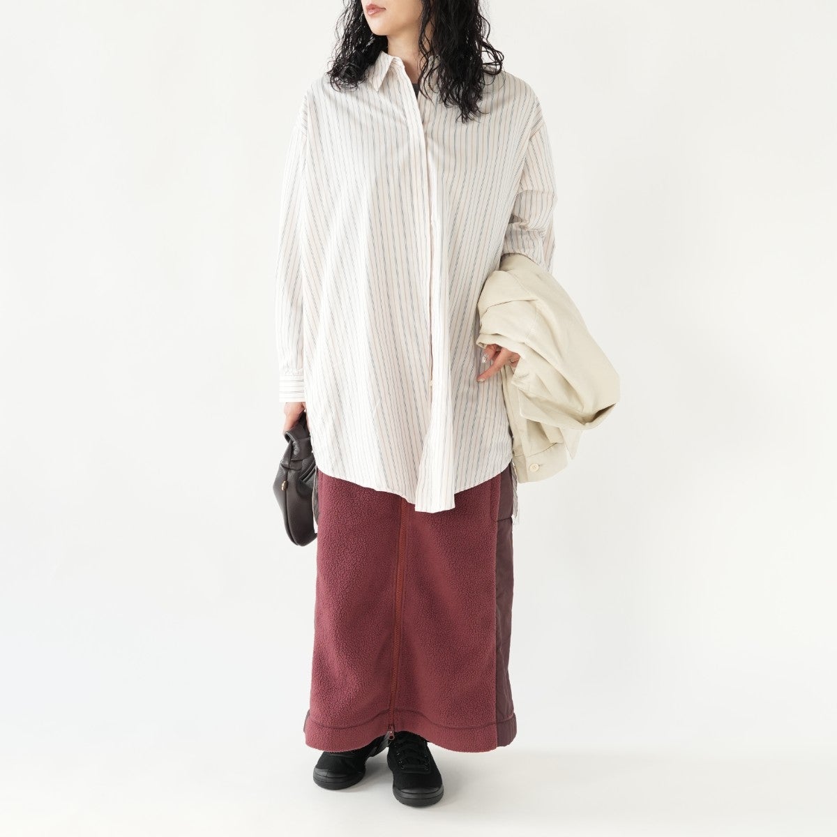 Stripe Box Cut Shirt ストライプボックスカットシャツ