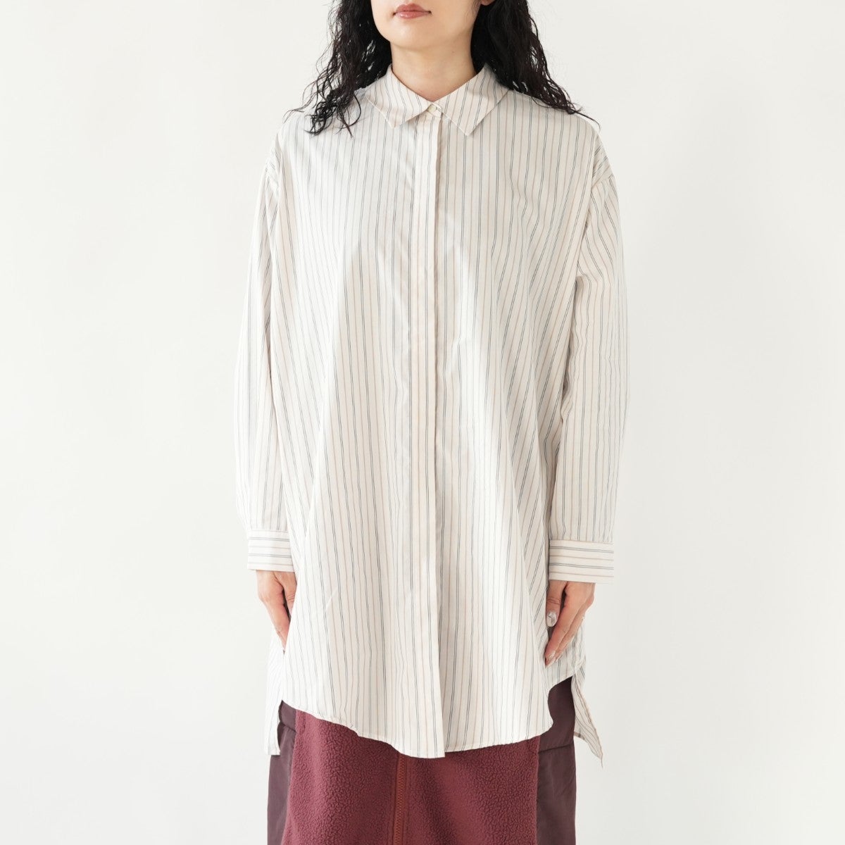 Stripe Box Cut Shirt ストライプボックスカットシャツ