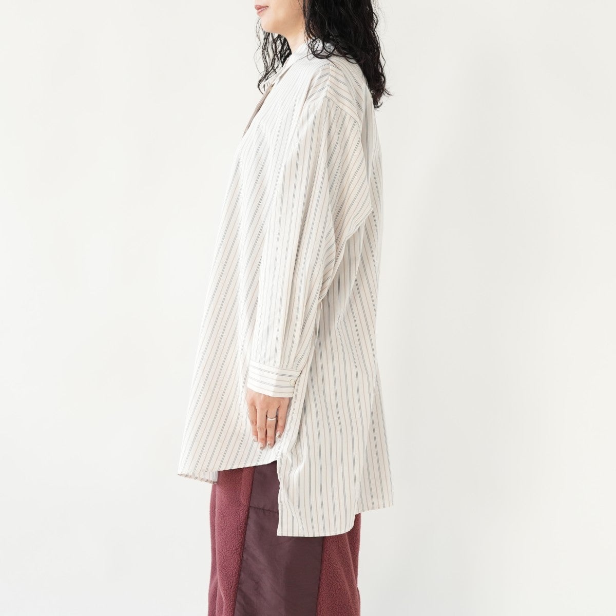 Stripe Box Cut Shirt ストライプボックスカットシャツ