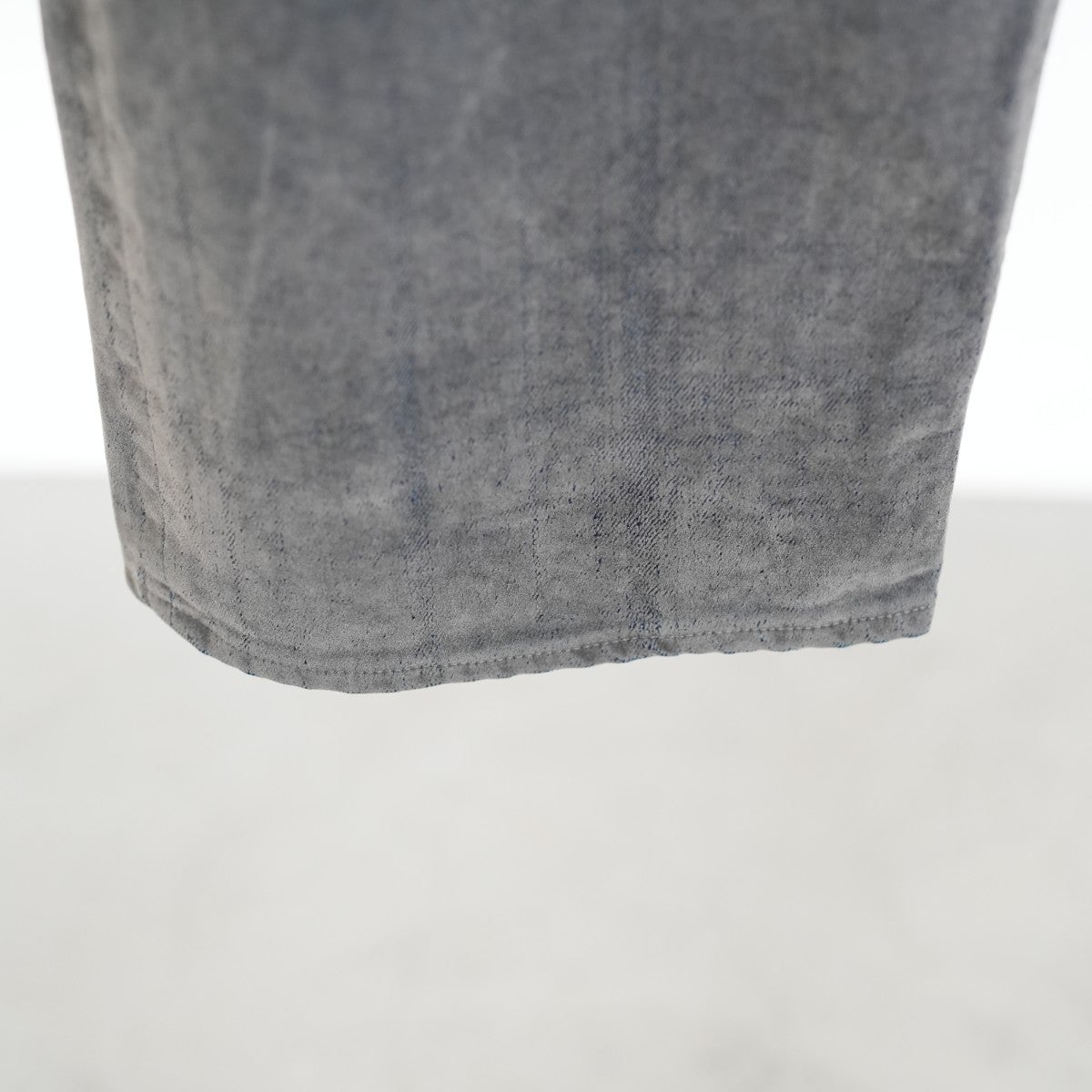Velvet-Flocked Organic Cotton Denim Cylinder Fit Jeans フロッキーオーガニックデニム シリンダーフィットジーンズ