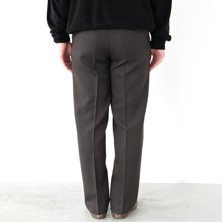Tumbled Wool Serge Regular Fit Straight Trousers ウールサージワッシャータンブラー レギュラーフィットストレートトラウザーズ