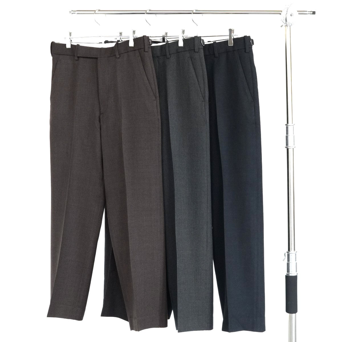 Tumbled Wool Serge Regular Fit Straight Trousers ウールサージワッシャータンブラー レギュラーフィットストレートトラウザーズ