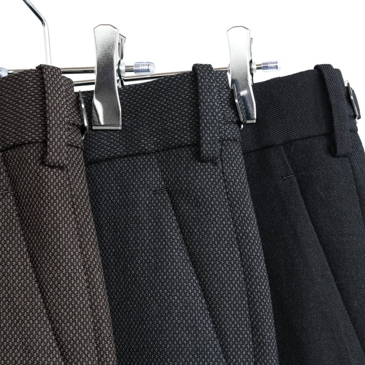 Tumbled Wool Serge Regular Fit Straight Trousers ウールサージワッシャータンブラー レギュラーフィットストレートトラウザーズ