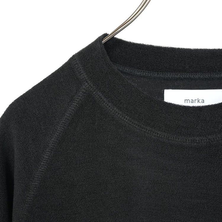 Super 140s Washable Wool Pile Knit Crew Neck Raglan Sweatshirt スーパー140s 2/60ウールパイル クルーネックラグランスウェットシャツ