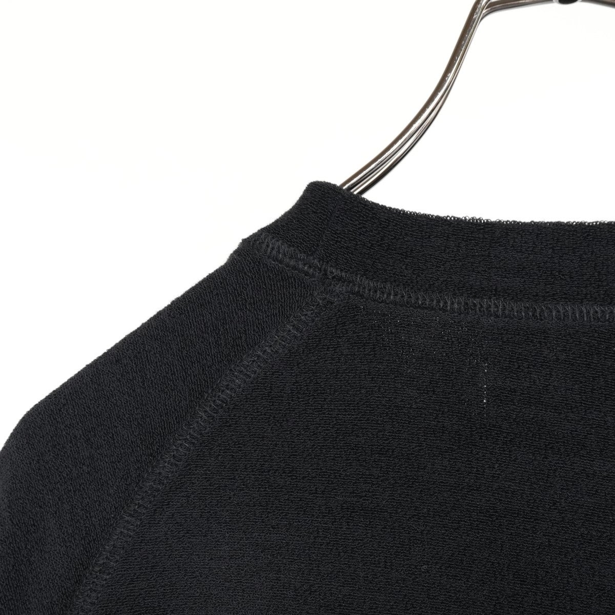 Super 140s Washable Wool Pile Knit Crew Neck Raglan Sweatshirt スーパー140s 2/60ウールパイル クルーネックラグランスウェットシャツ
