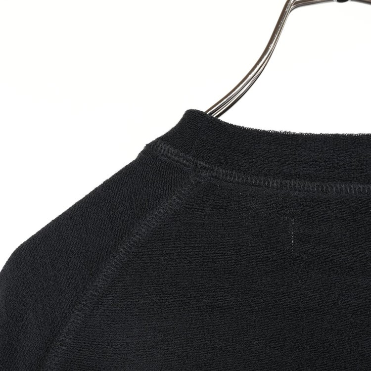 Super 140s Washable Wool Pile Knit Crew Neck Raglan Sweatshirt スーパー140s 2/60ウールパイル クルーネックラグランスウェットシャツ