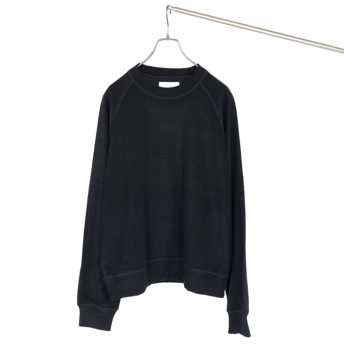 Super 140s Washable Wool Pile Knit Crew Neck Raglan Sweatshirt スーパー140s 2/60ウールパイル クルーネックラグランスウェットシャツ