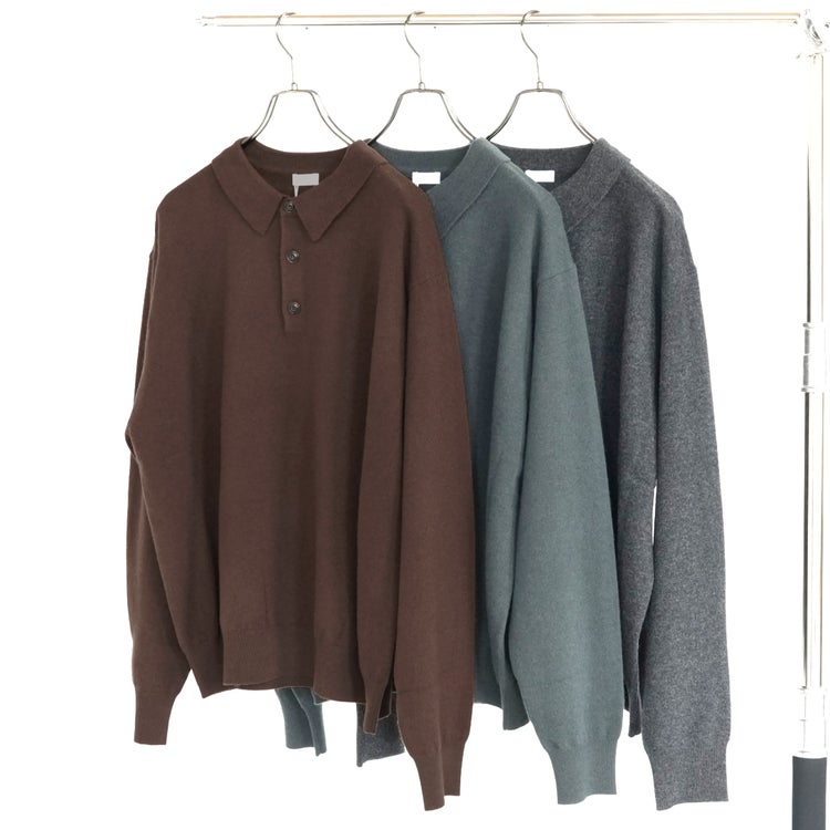 L/S KNIT POLO ニットポロ