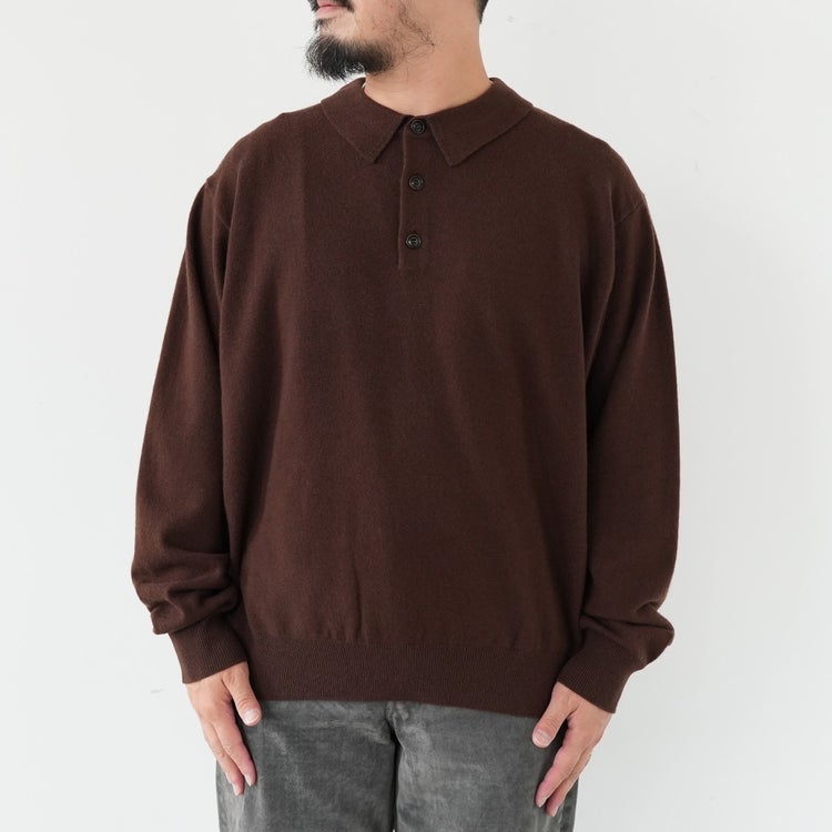 L/S KNIT POLO ニットポロ