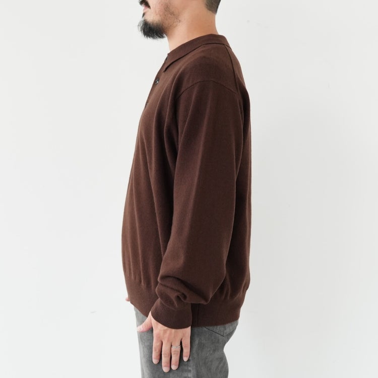 L/S KNIT POLO ニットポロ