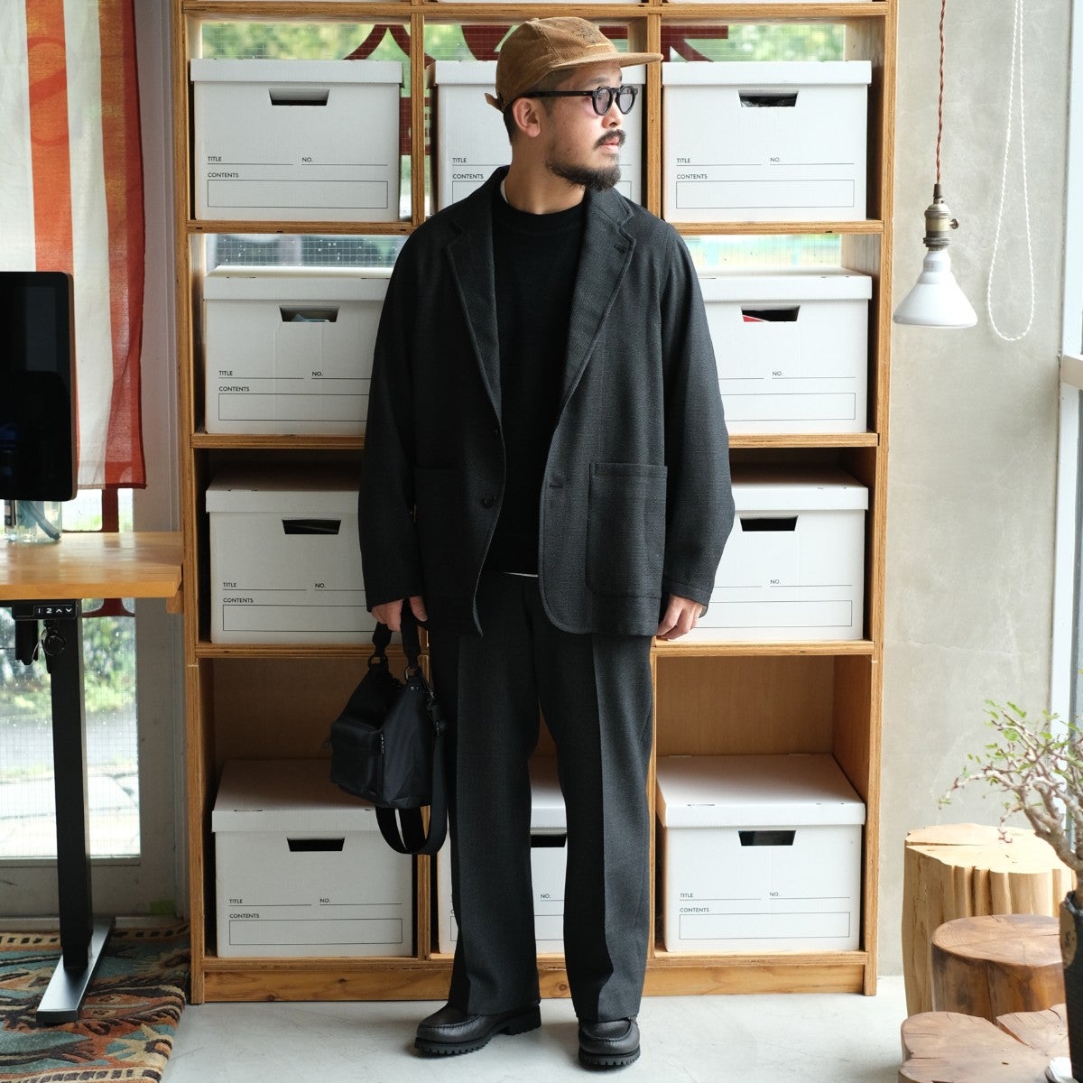 Tumbled Wool Serge Stroll Around Jacket ウールサージワッシャータンブラー ストロールアラウンドジャケット