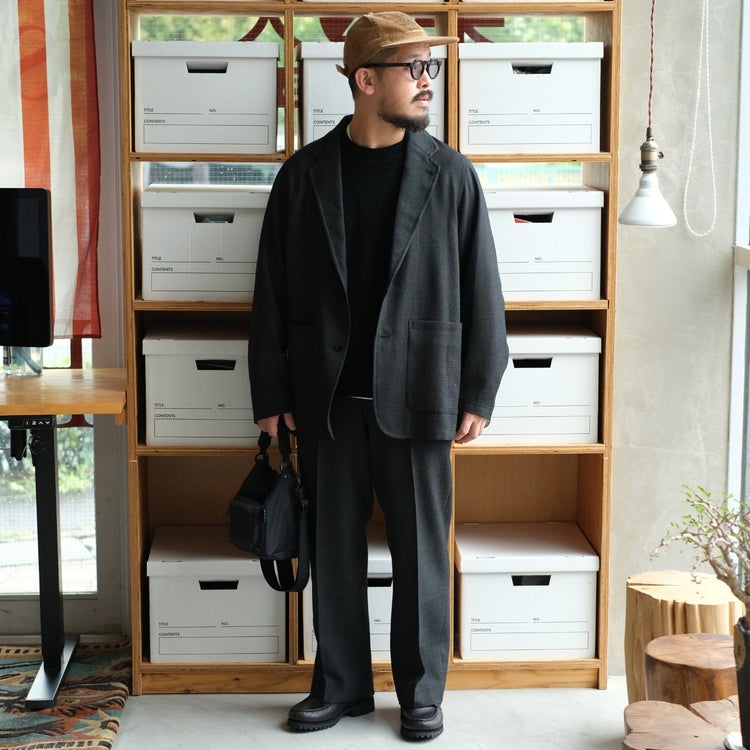 Tumbled Wool Serge Stroll Around Jacket ウールサージワッシャータンブラー ストロールアラウンドジャケット