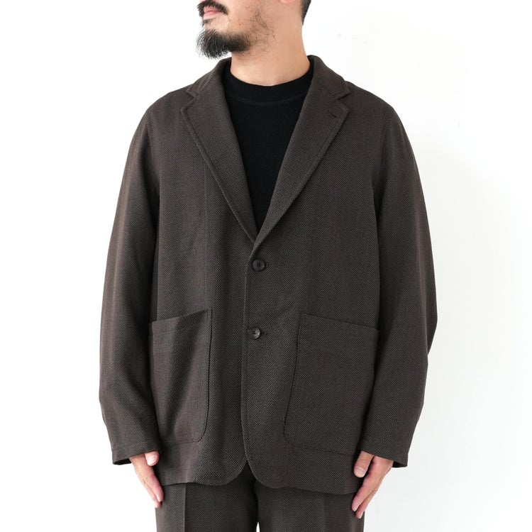 Tumbled Wool Serge Stroll Around Jacket ウールサージワッシャータンブラー ストロールアラウンドジャケット