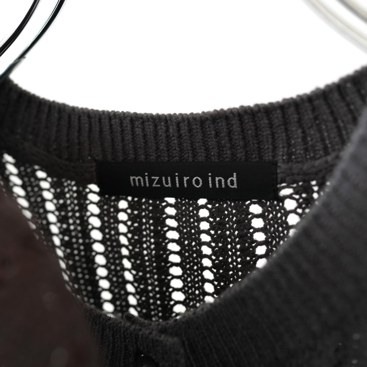 Foil Printing Mesh Crew C/D ホイルプリンティングメッシュクルーカーディガン