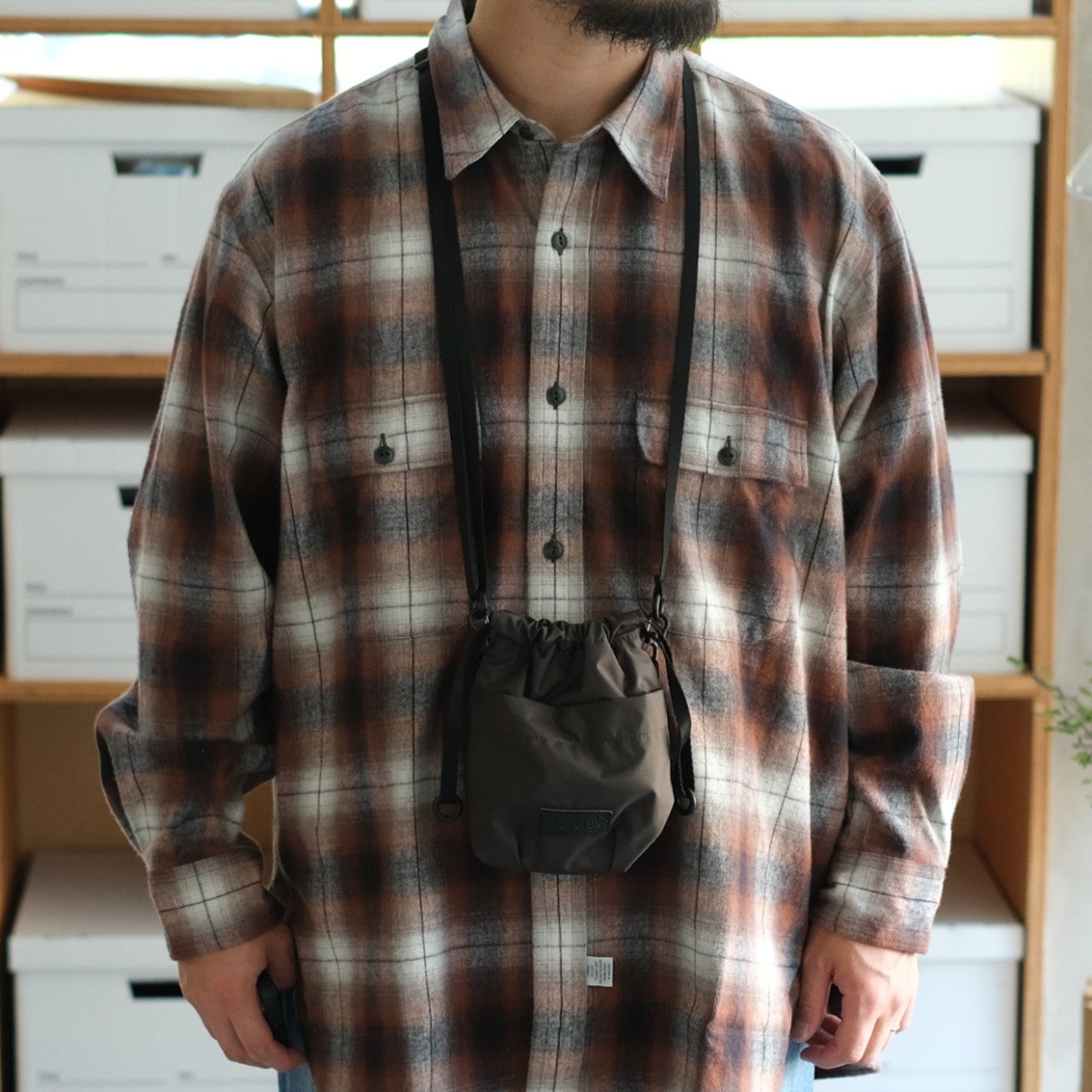 MINI DRAWSTRING BAG ミニドローストリングバッグ