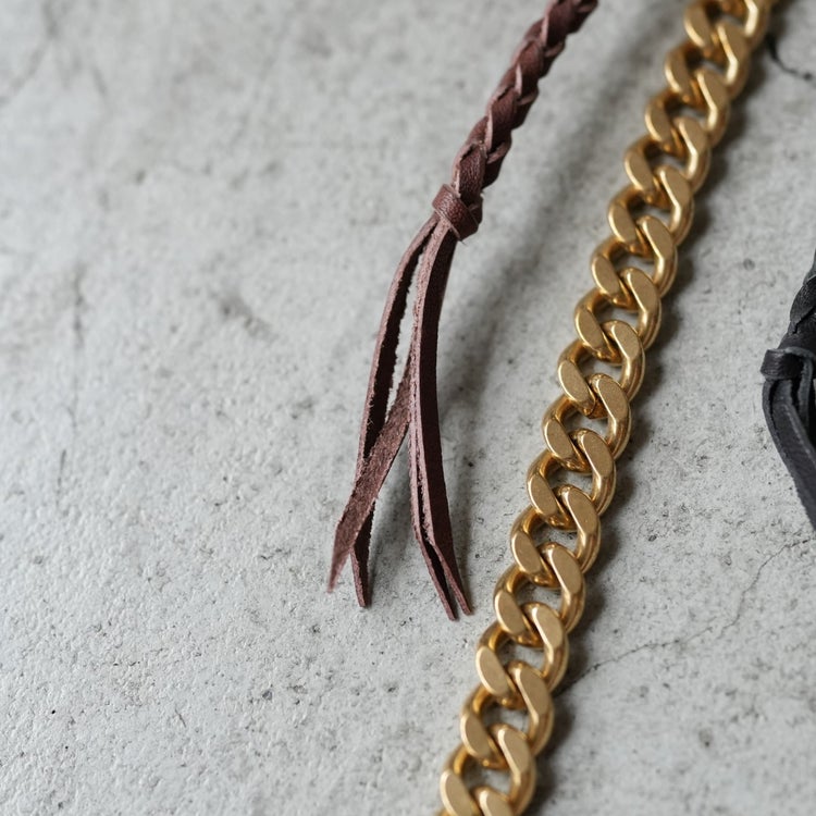 WALLET BRASS CURB CHAIN ウォレットブラスチェーン