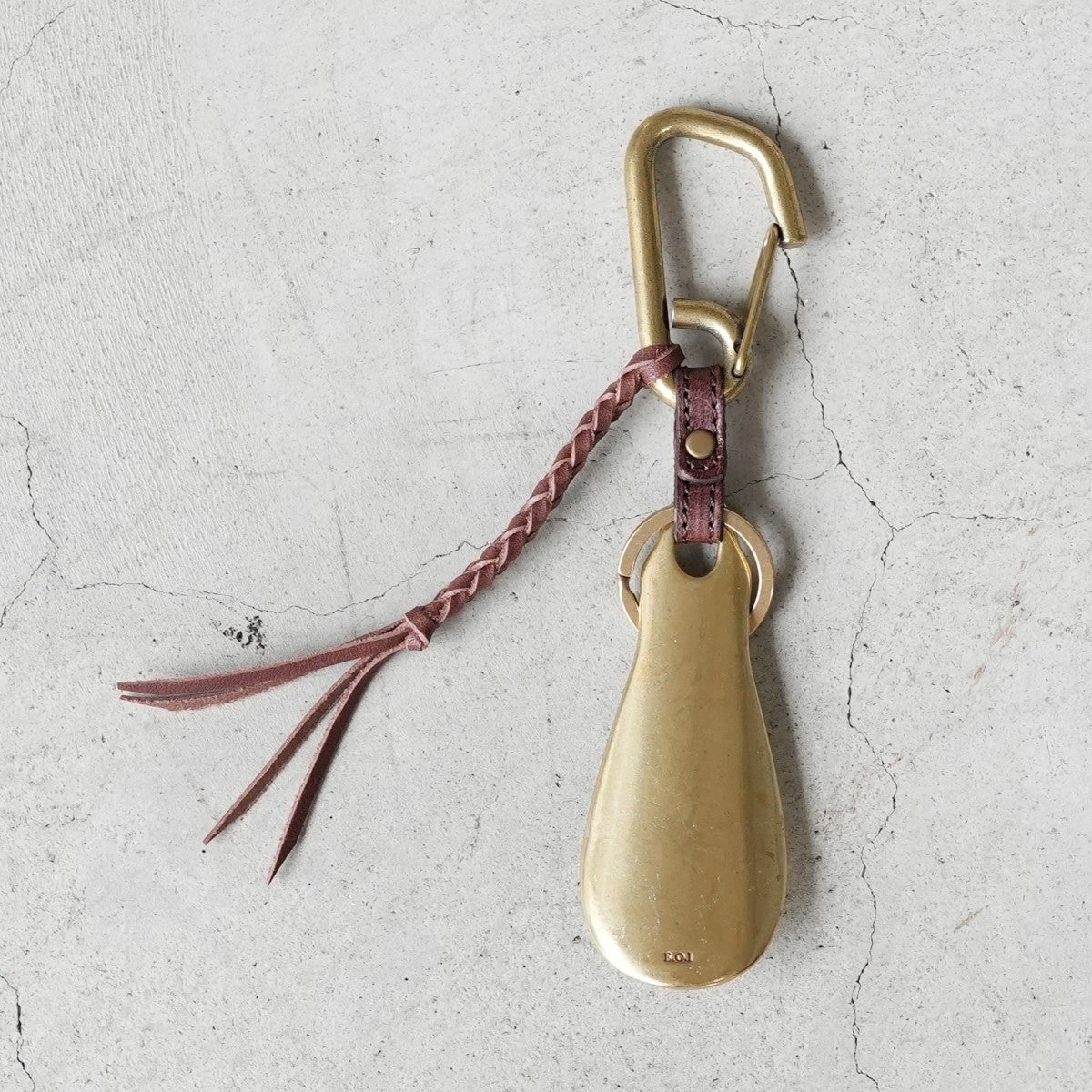 BRASS SHOE HORN KEY RING ブラス シューホーン キーリング