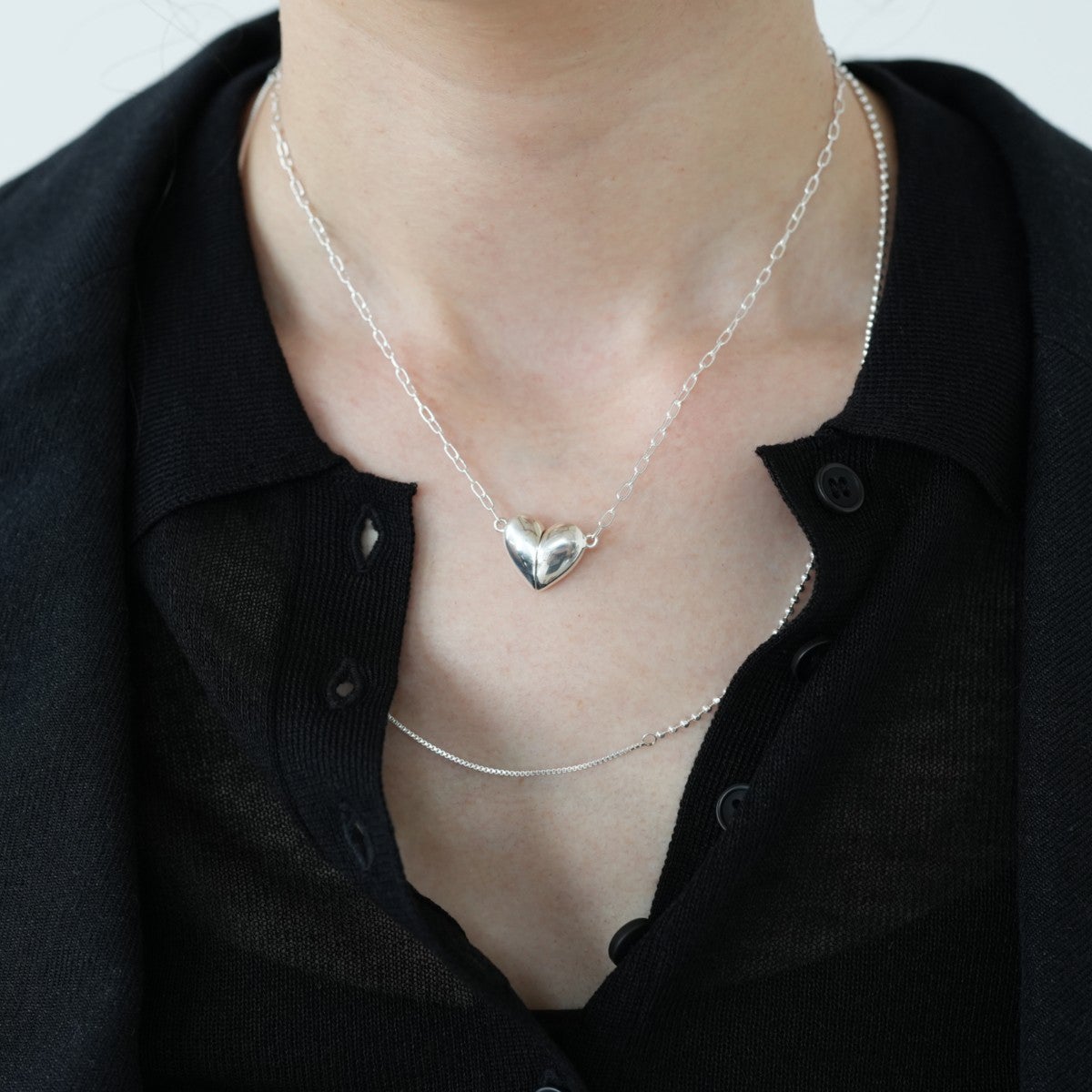 Magnets Heart Necklace マグネットハートネックレス