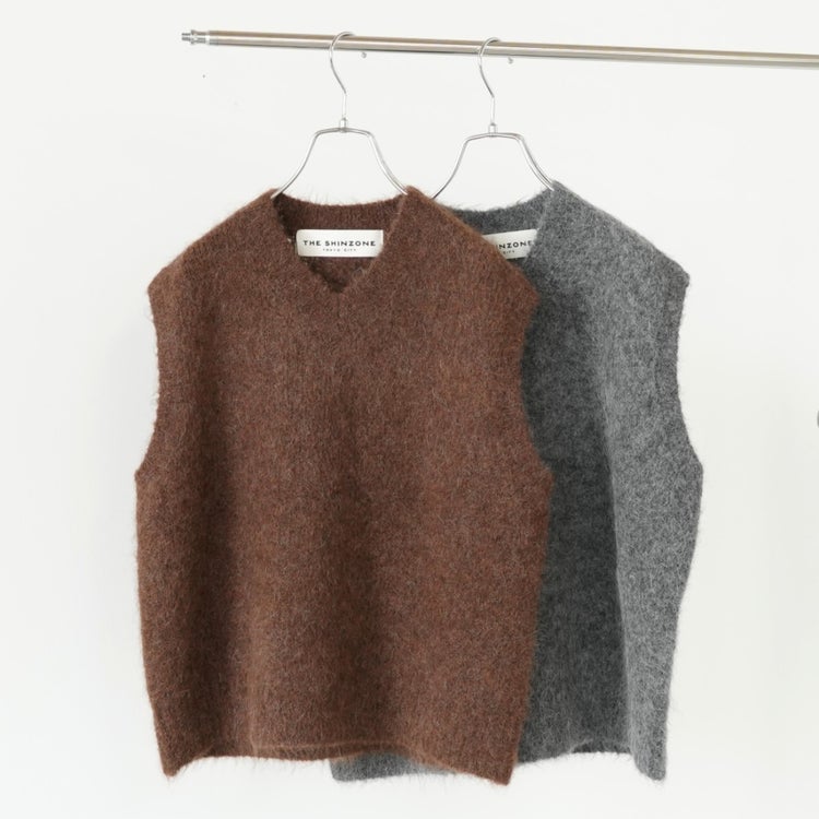 ALPACA SHAGGY KNIT VEST アルパカシャギーニットベスト