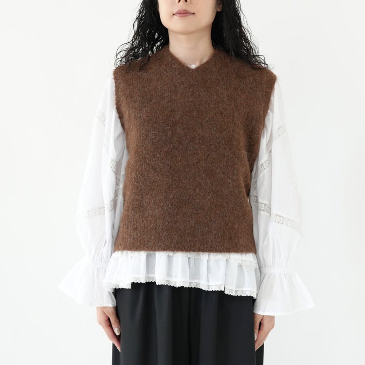 ALPACA SHAGGY KNIT VEST アルパカシャギーニットベスト