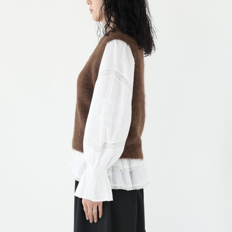 ALPACA SHAGGY KNIT VEST アルパカシャギーニットベスト